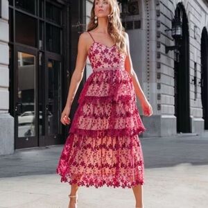 Endless Rose | Crochet Tiered Floral Dress